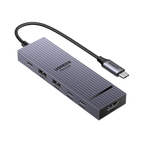 Hub USB-C (6 en 1) 4K a 60 Hz para Macbook iPad