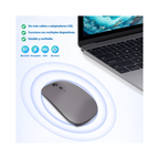 Mouse inalámbrico recargable para Macbook iPad Plateado