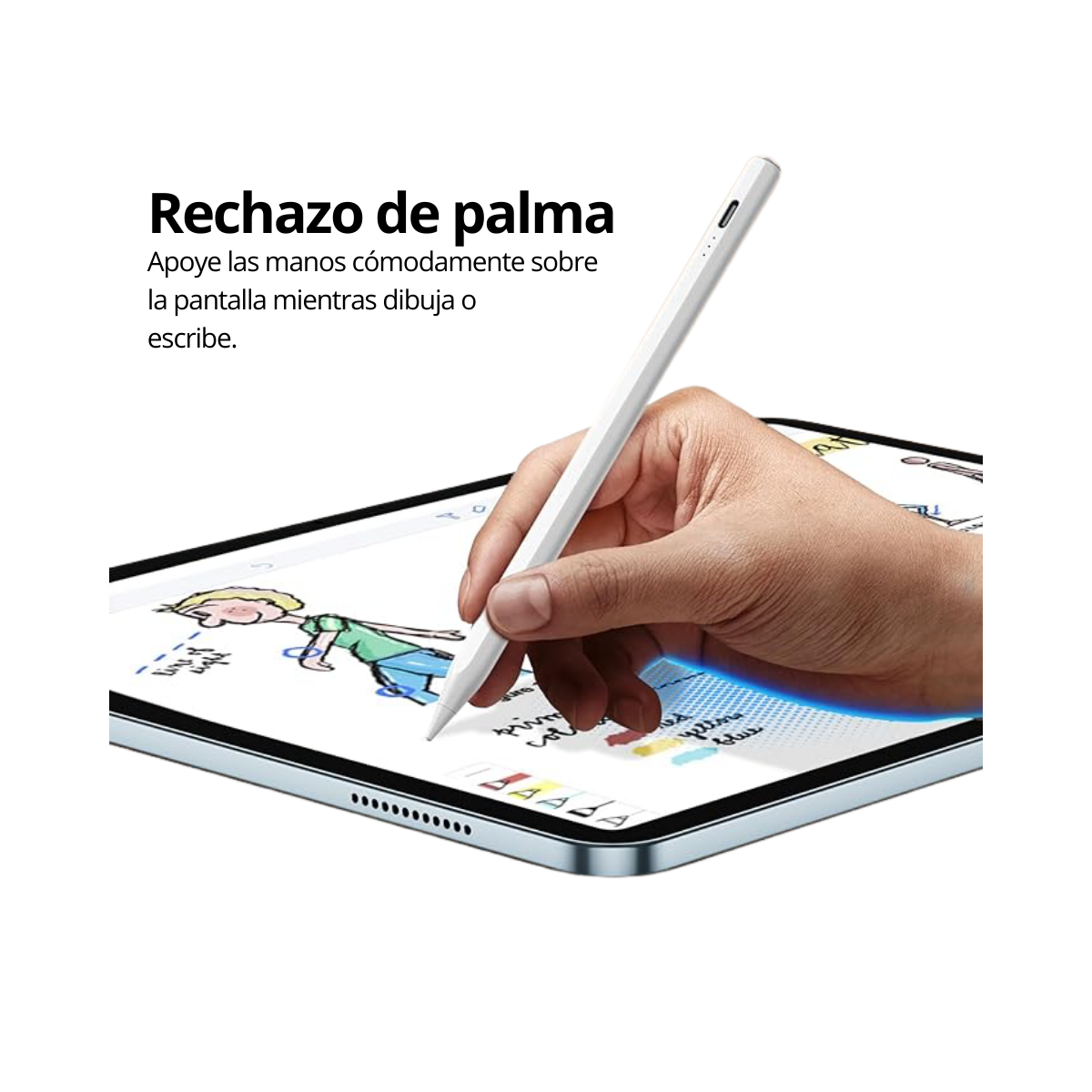 Lápiz capacitivo magnético para iPad con rechazo de palma