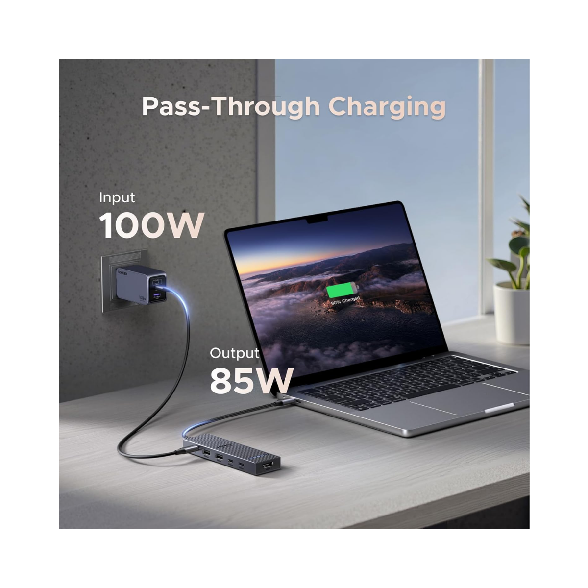 Hub USB-C (6 en 1) 4K a 60 Hz para Macbook iPad